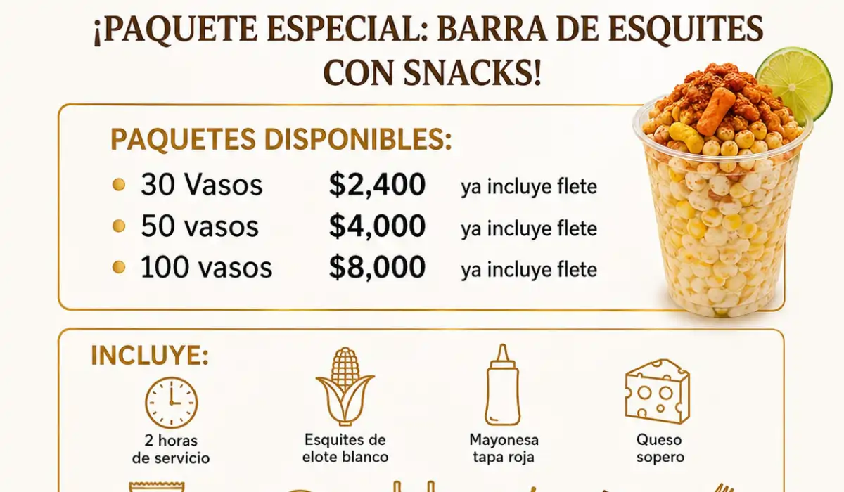 Barra de esquites